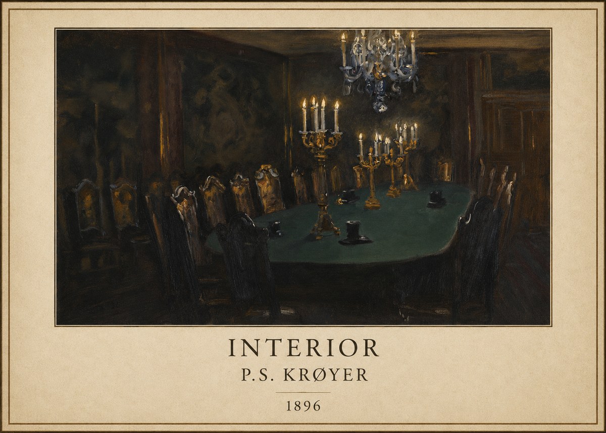 P.S. Krøyer Interior No6 - Poszter
