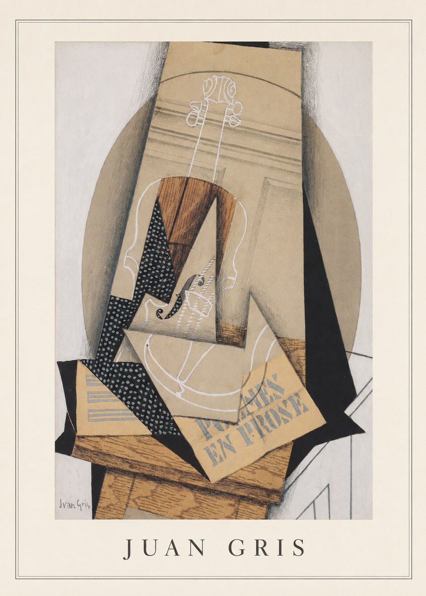Juan Gris Poèmes En Prose No3 - Poszter