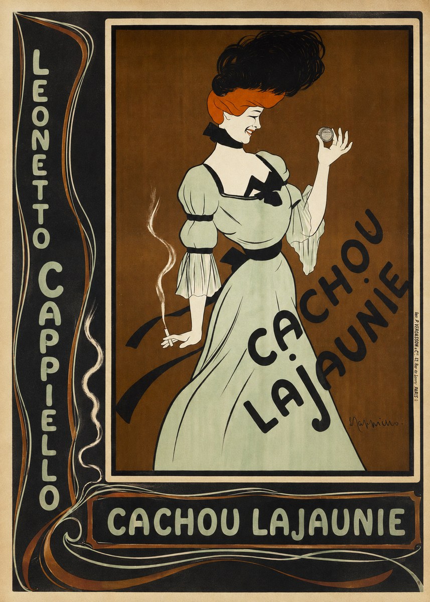 Leonetto Cappiello Cachou Lajaunie No3 - Poszter