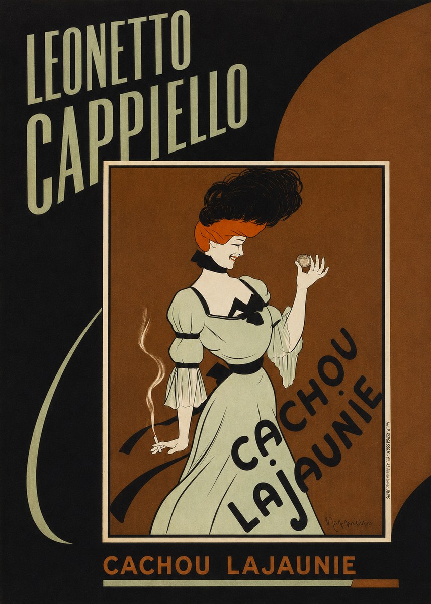 Leonetto Cappiello Cachou Lajaunie No4 - Poszter