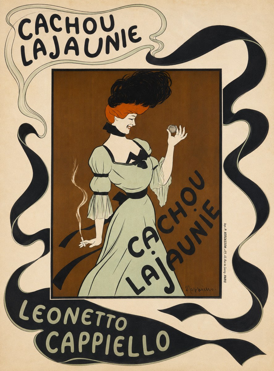 Leonetto Cappiello Cachou Lajaunie No5 - Poszter