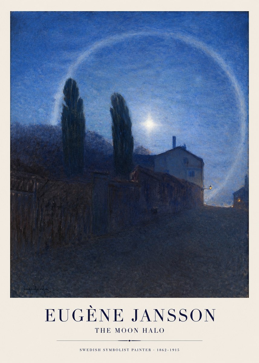 Eugène Jansson The Moon Halo No1 - Poszter