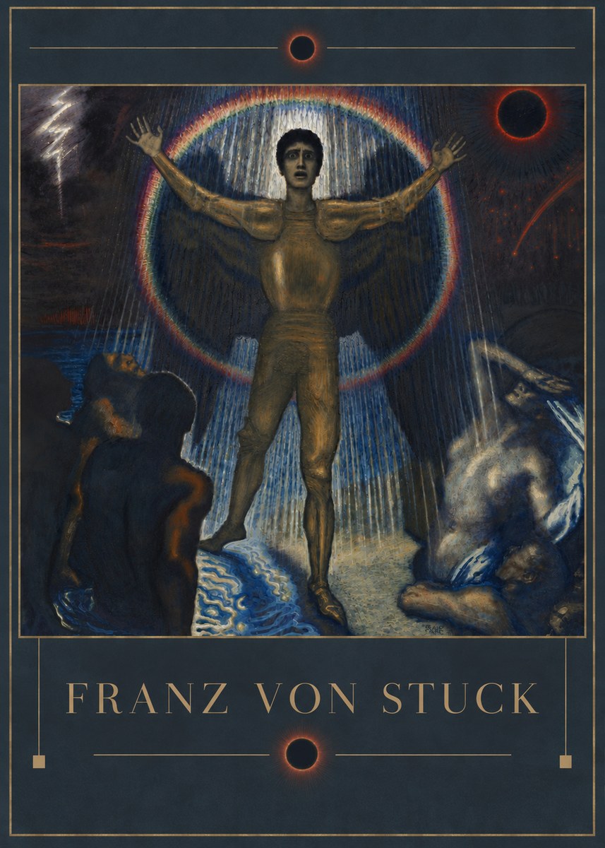Franz von Stuck Lucifer No4 - Poszter