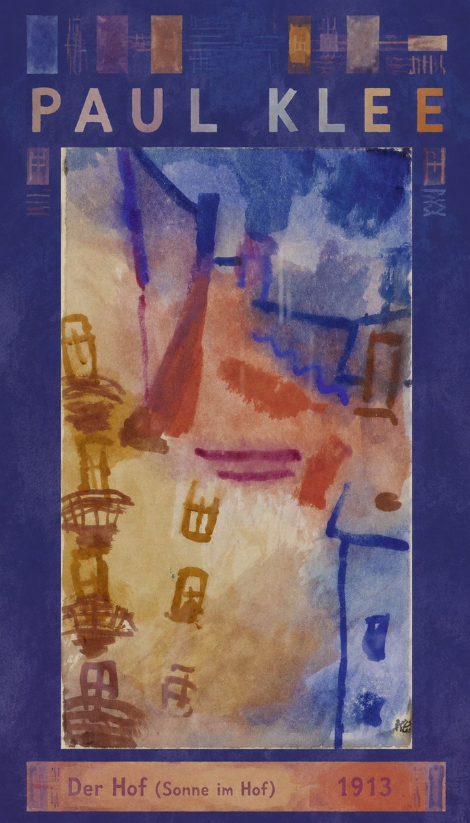 Paul Klee Der Hof (Sonne Im Hof) No6 - Poszter