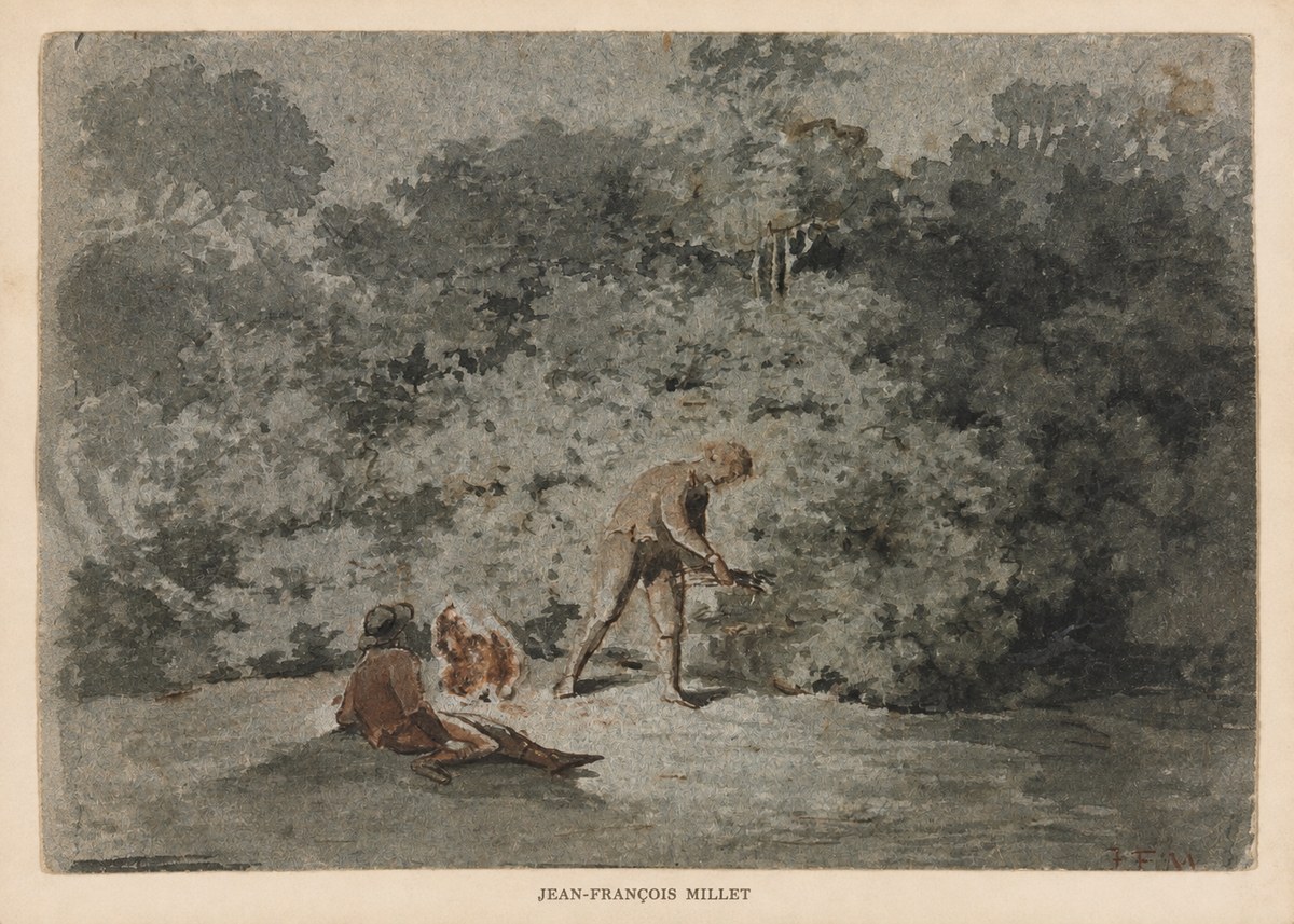 Jean-François Millet Faggot Gatherer No6 - Poszter