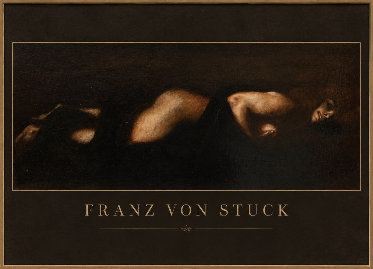 Franz von Stuck Der Schlaf No1 - Poszter
