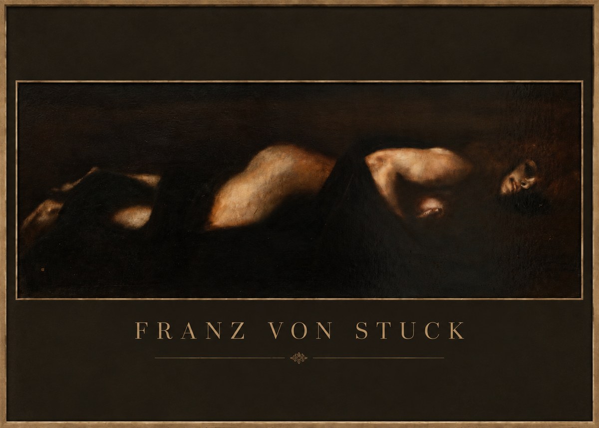 Franz von Stuck Der Schlaf No4 - Poszter