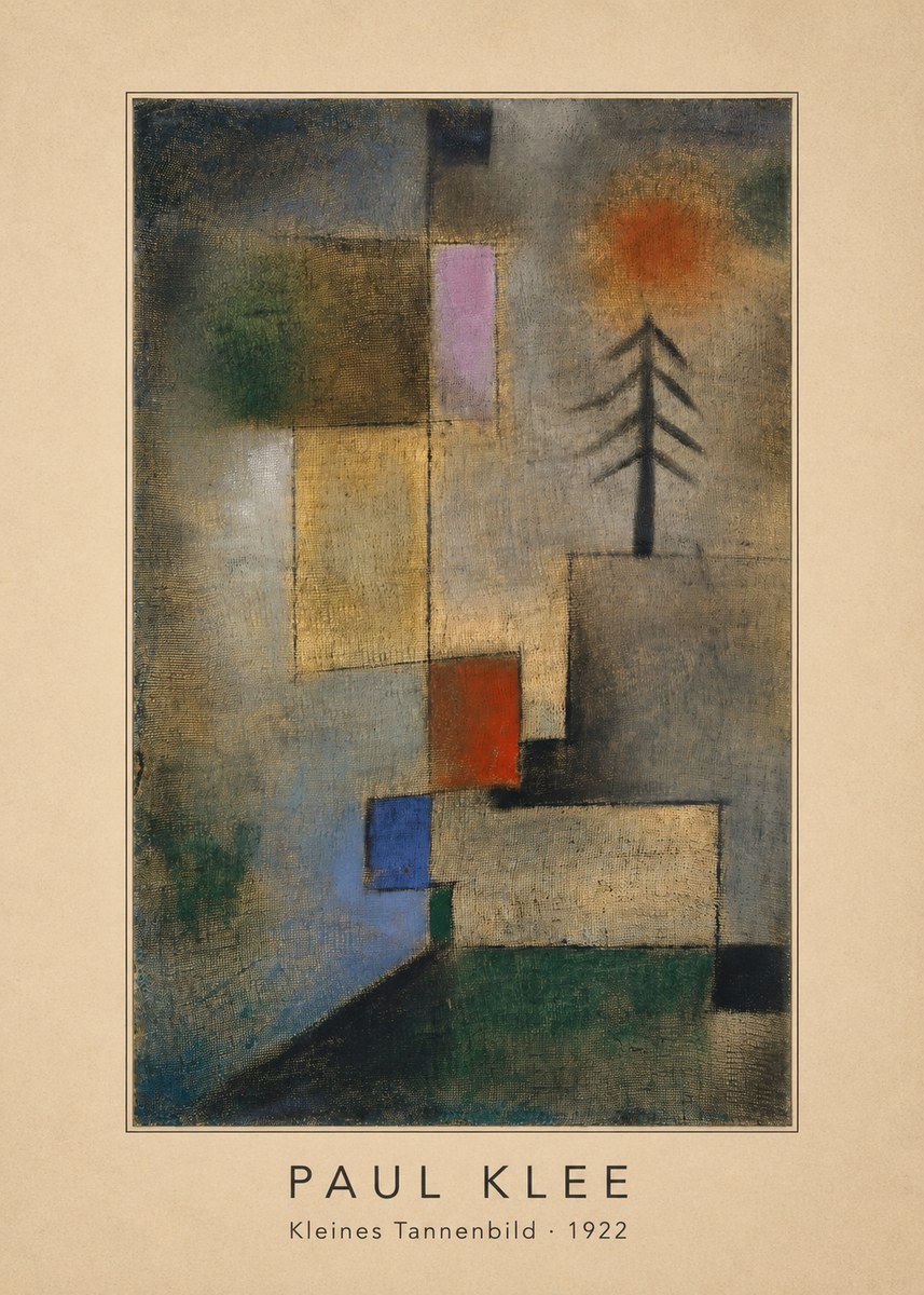 Paul Klee Kleines Tannenbild No4 - Poszter