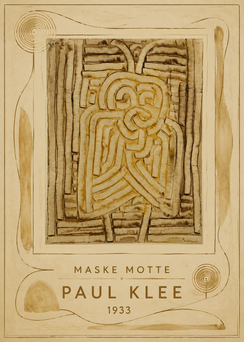 Paul Klee Maske Motte No4 - Poszter