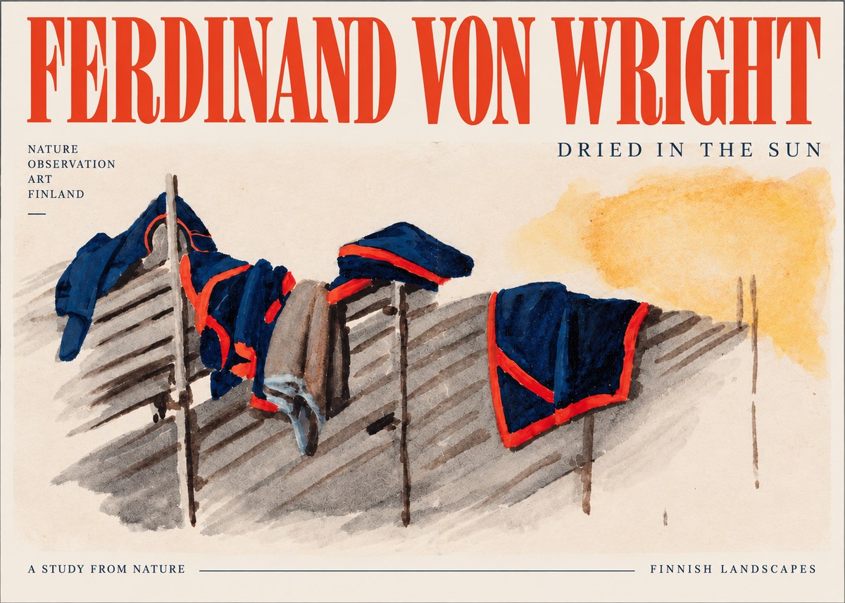 Ferdinand von Wright Study of Military Clothing No4 - Poszter