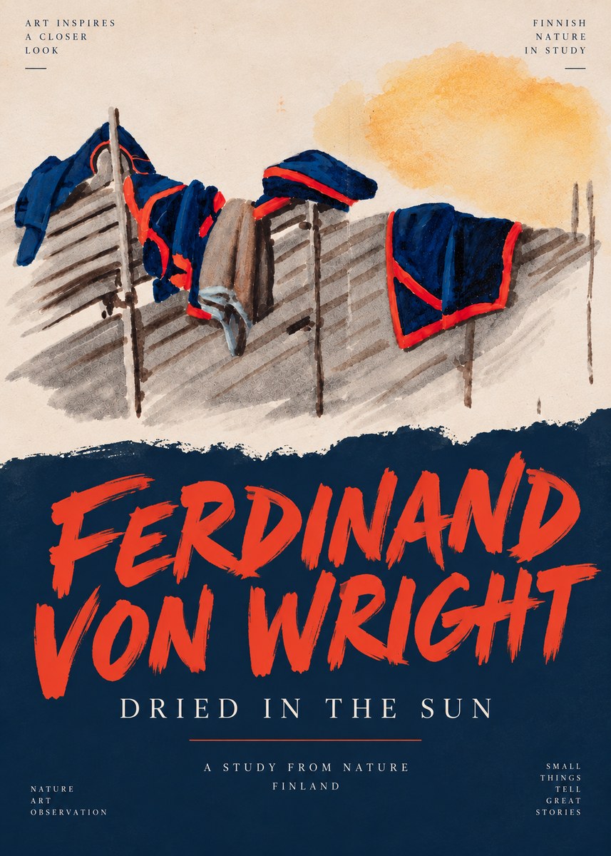 Ferdinand von Wright Study of Military Clothing No5 - Poszter
