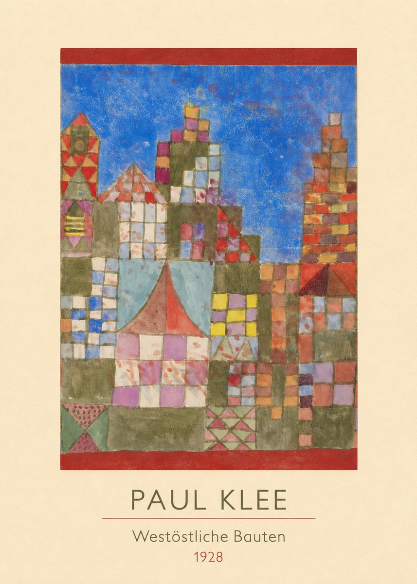 Paul Klee Westöstliche Bauten No3 - Poszter