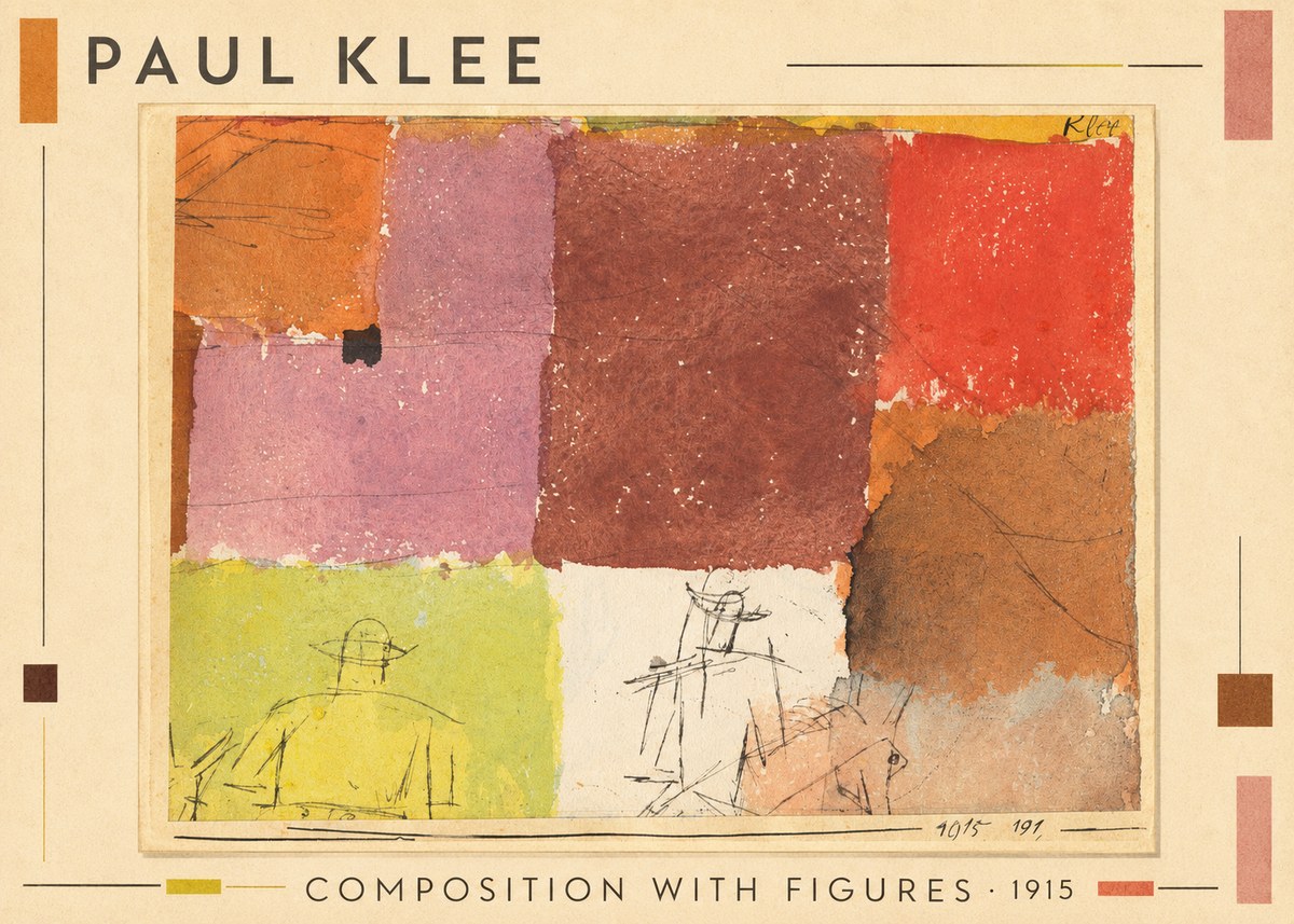 Paul Klee Composition with Figures II No1 - Poszter