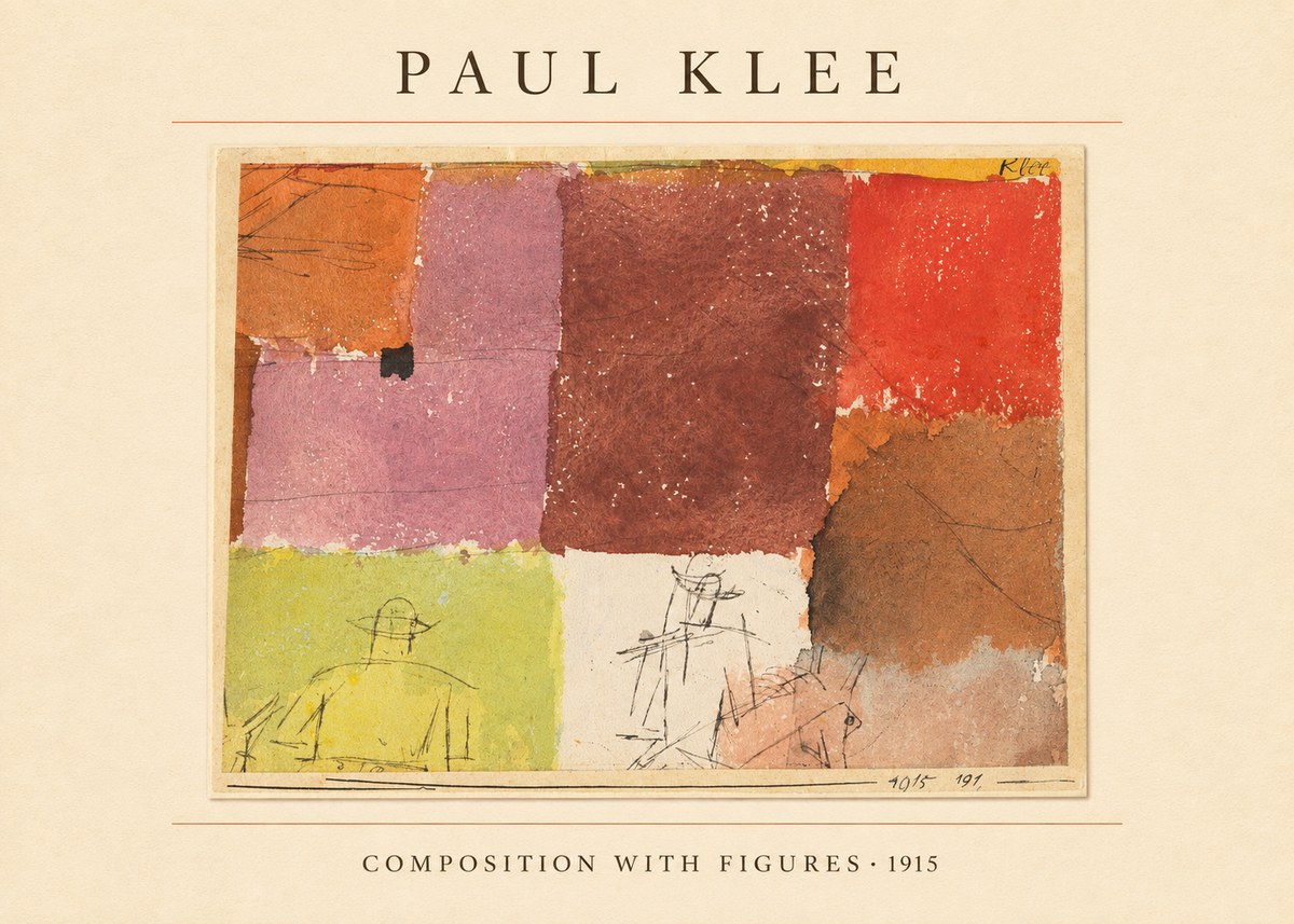 Paul Klee Composition with Figures II No4 - Poszter