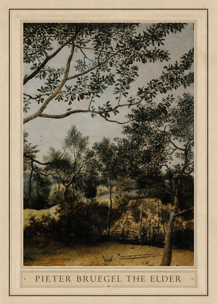 Pieter Bruegel Branch of a Pear Tree No1 - Poszter