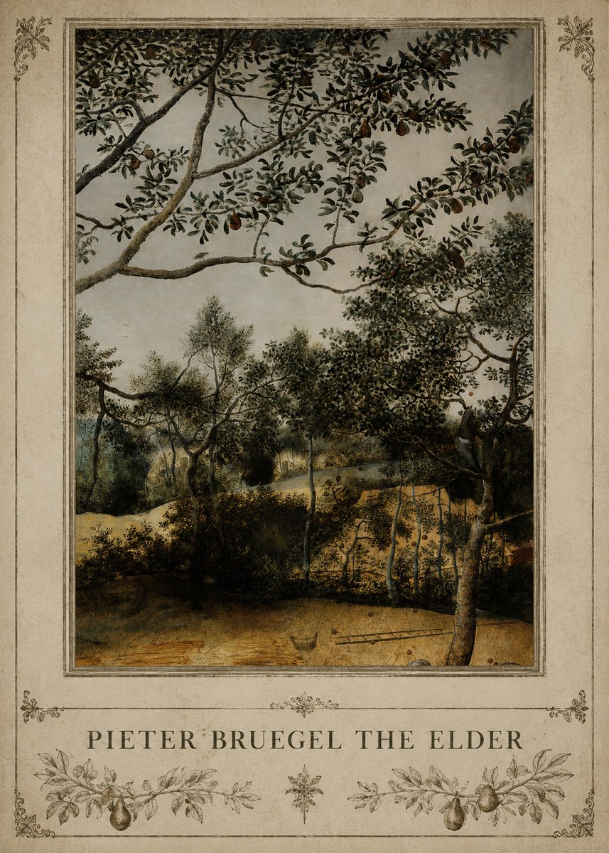 Pieter Bruegel Branch of a Pear Tree No3 - Poszter