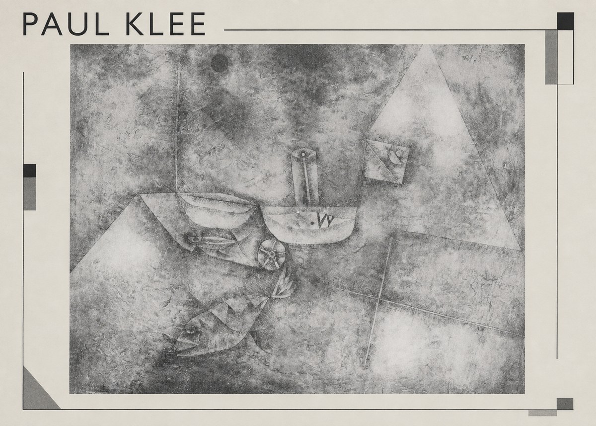 Paul Klee Boats at the Shore No1 - Poszter