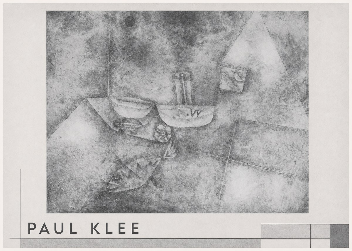 Paul Klee Boats at the Shore No3 - Poszter