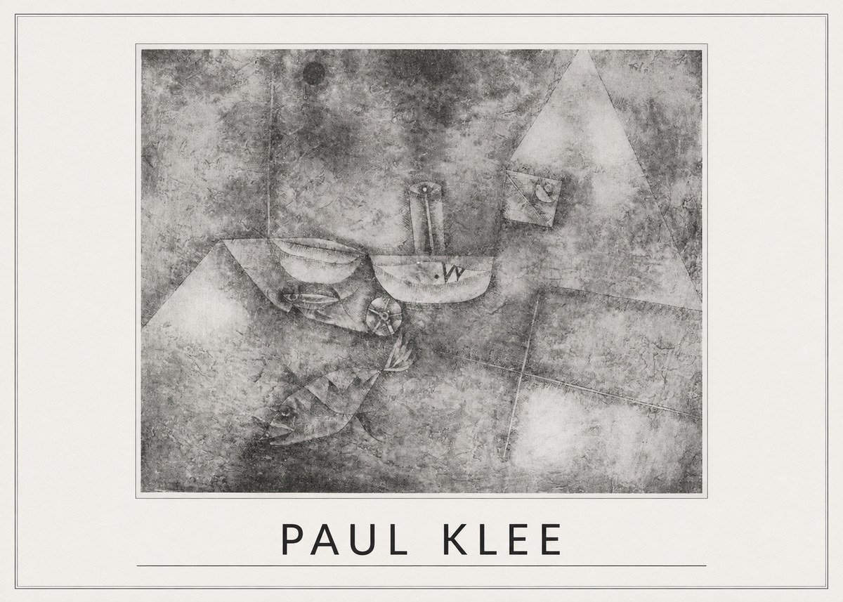 Paul Klee Boats at the Shore No5 - Poszter