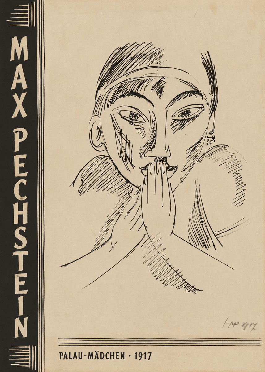 Max Pechstein Palau-mädchen No3 - Poszter