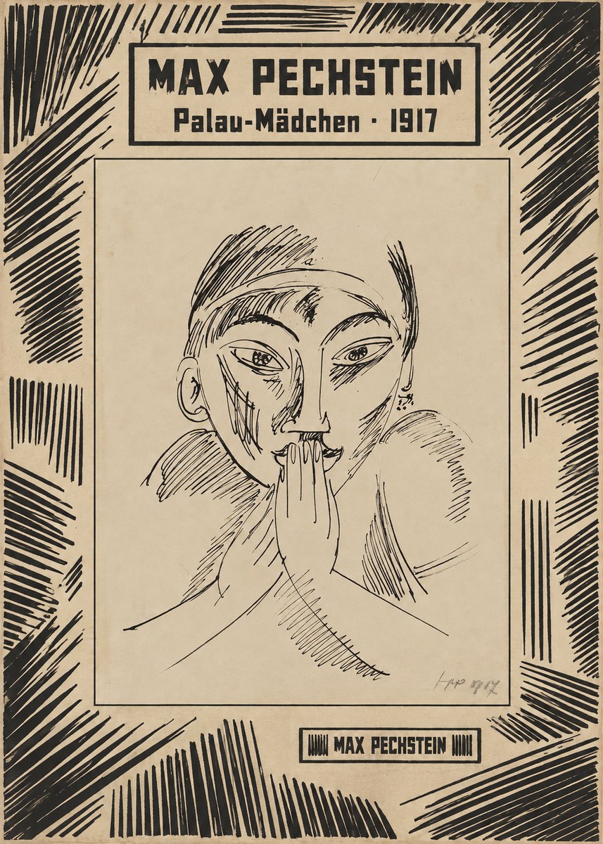 Max Pechstein Palau-mädchen No6 - Poszter