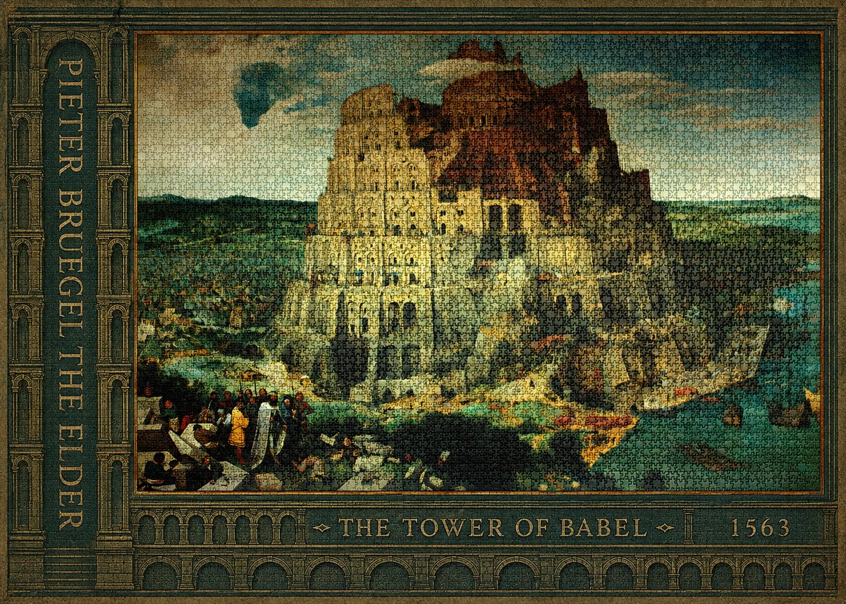 Pieter Bruegel The Tower of Babel XV No2 - Poszter