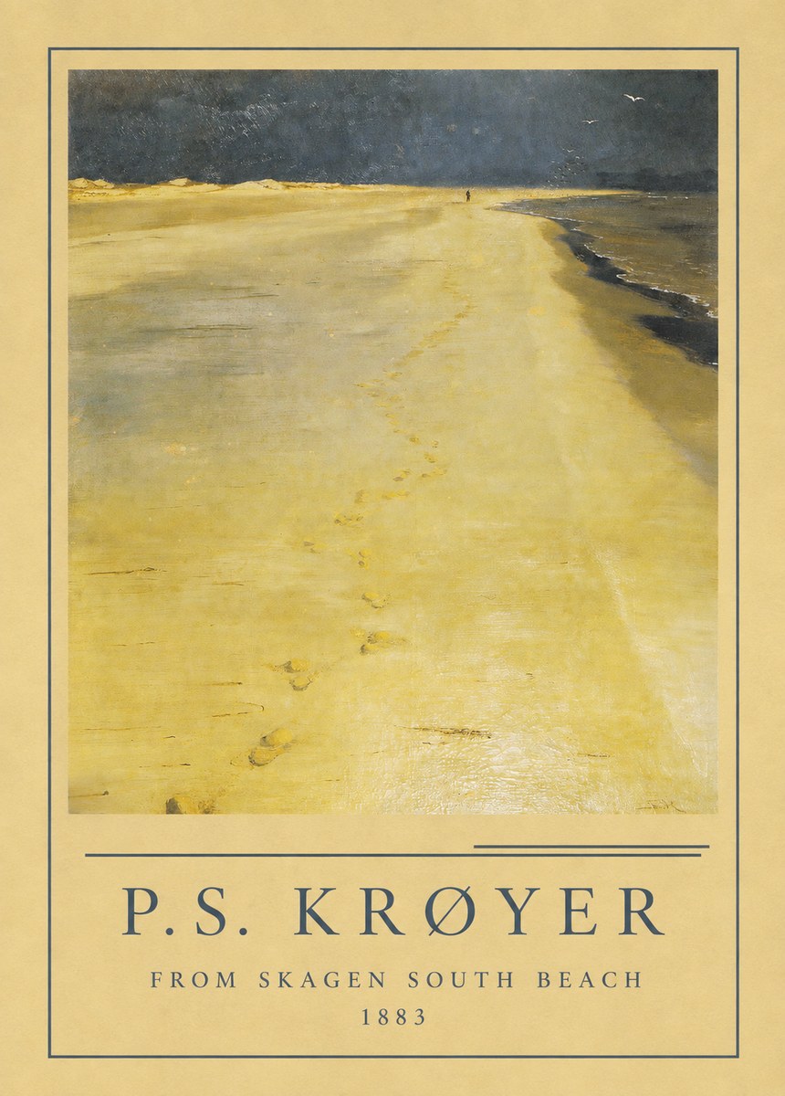 P.S. Krøyer From Skagen South Beach No1 - Poszter