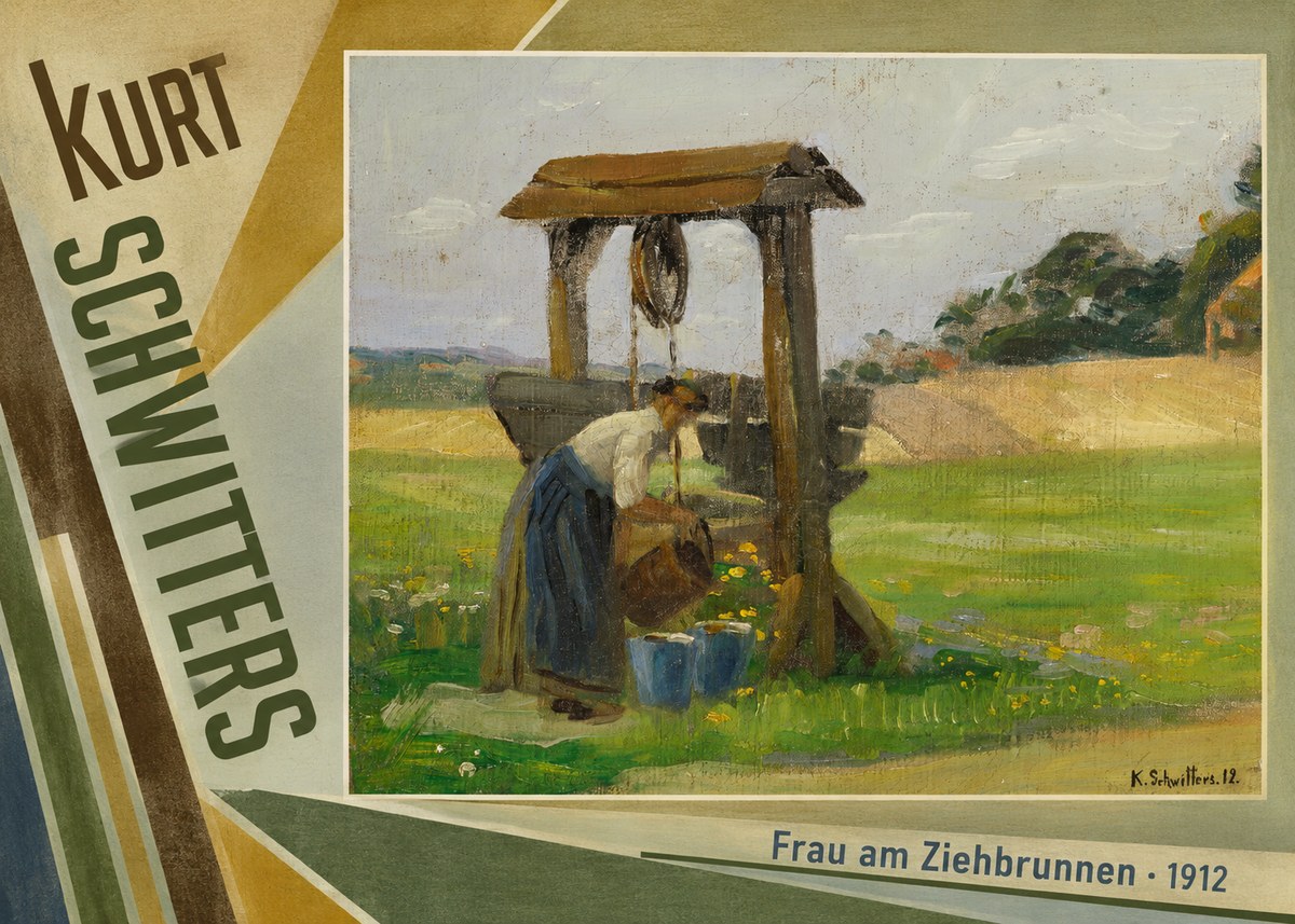 Kurt Schwitters Frau Am Ziehbrunnen No5 - Poszter