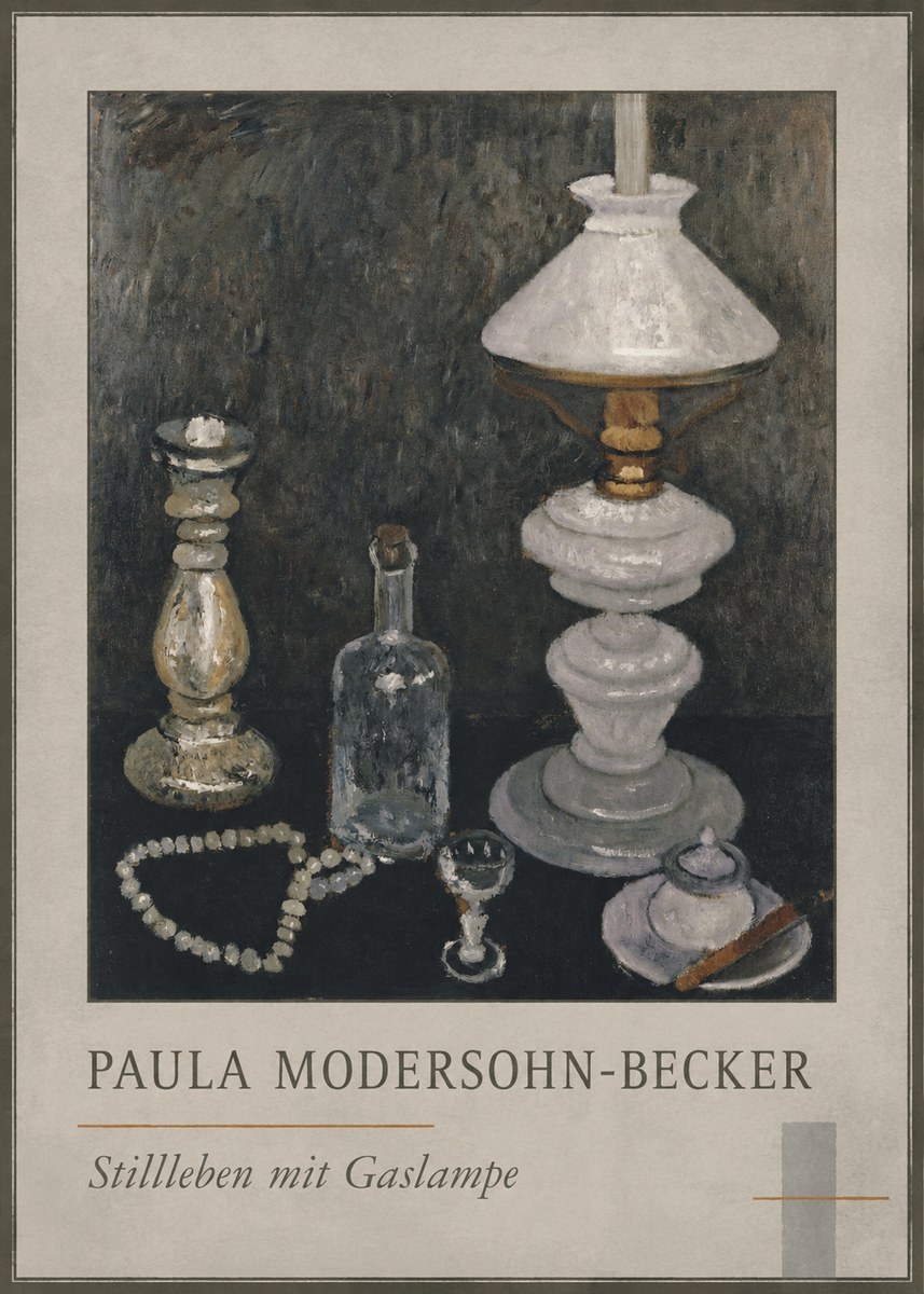 Paula Modersohn-Becker Stillleben Mit Gaslampe No1 - Poszter