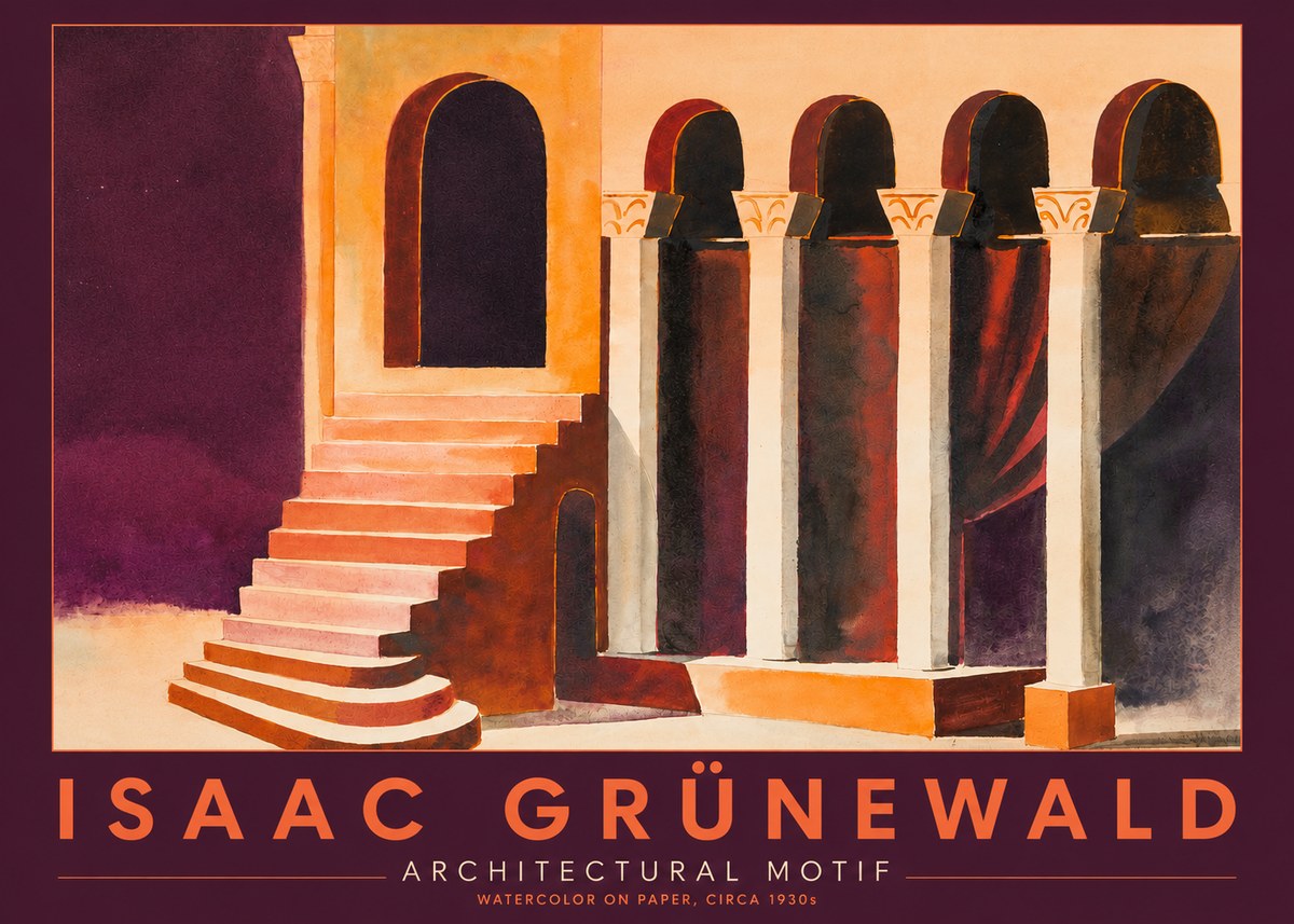 Isaac Grünewald Architectural Motif III No2 - Poszter