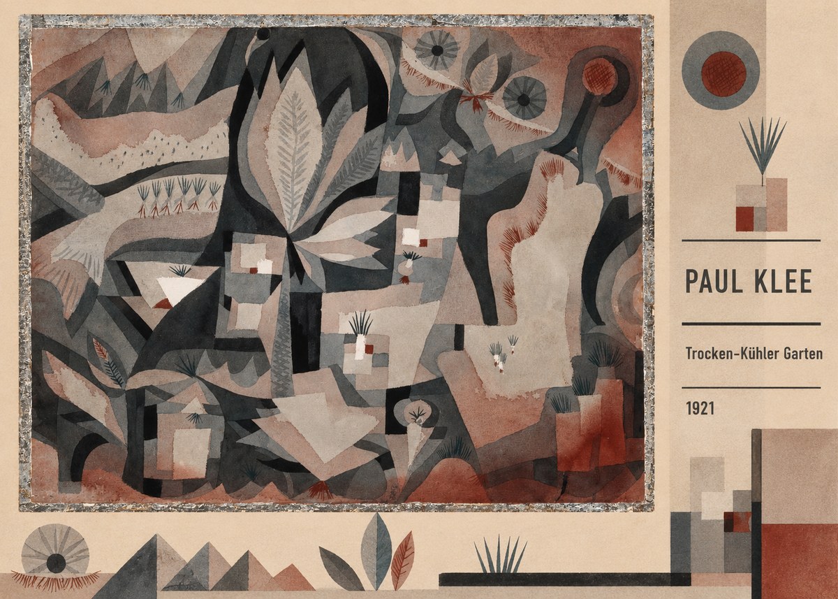 Paul Klee Trocken-kühler Garten No2 - Poszter