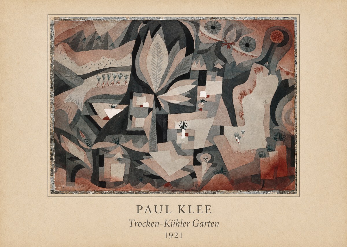 Paul Klee Trocken-kühler Garten No4 - Poszter