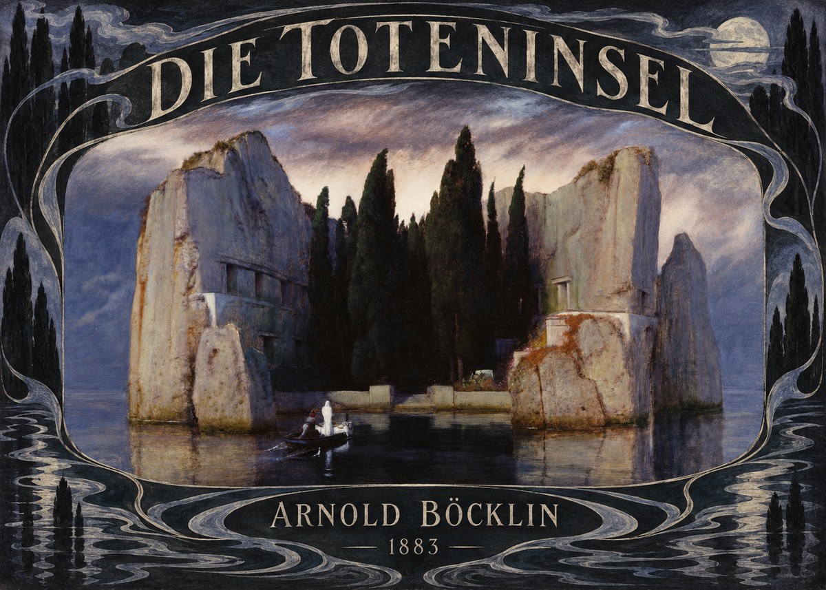 Arnold Böcklin Die Toteninsel V No6 - Poszter
