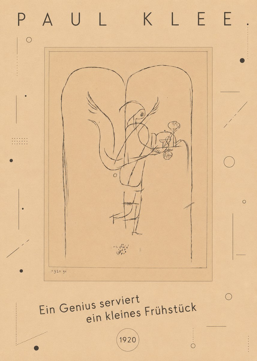 Paul Klee Ein Genius Serviert Ein Kleines Frühstück No3 - Poszter