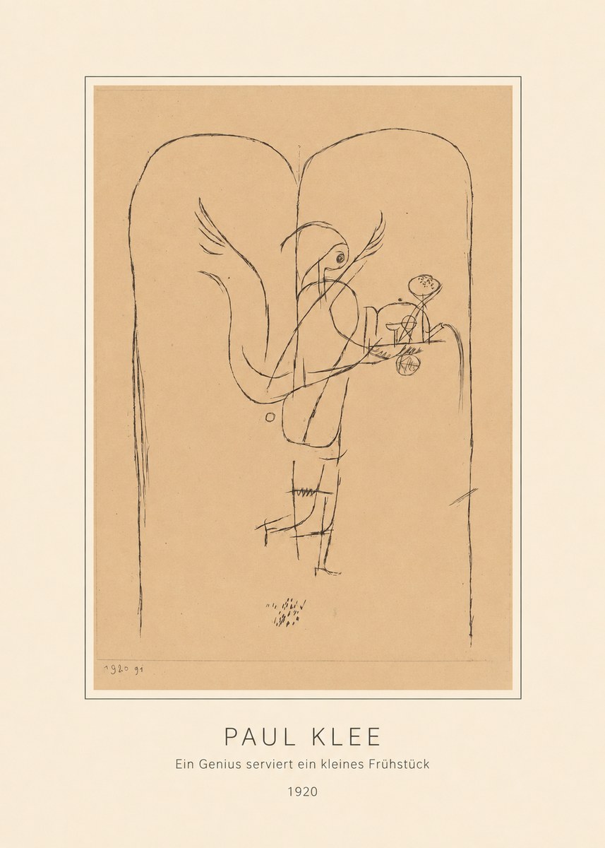 Paul Klee Ein Genius Serviert Ein Kleines Frühstück No4 - Poszter