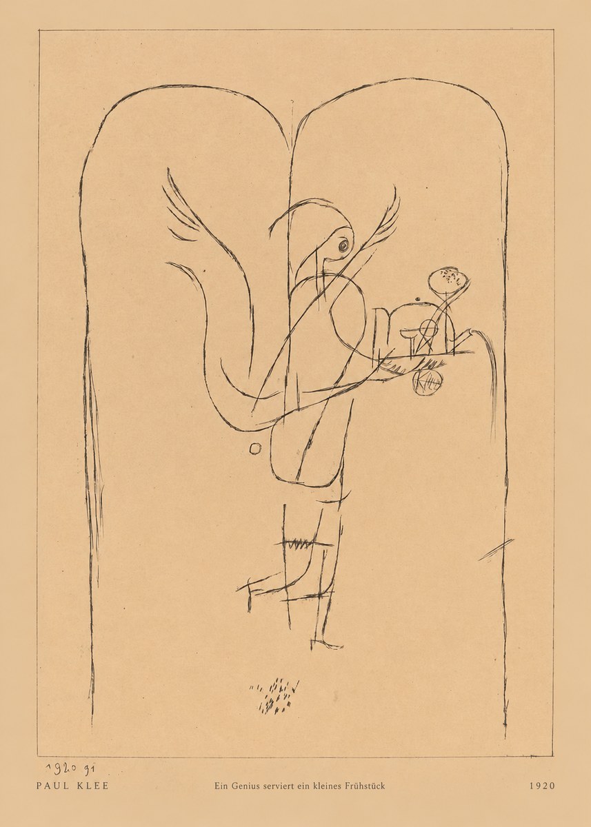 Paul Klee Ein Genius Serviert Ein Kleines Frühstück No5 - Poszter