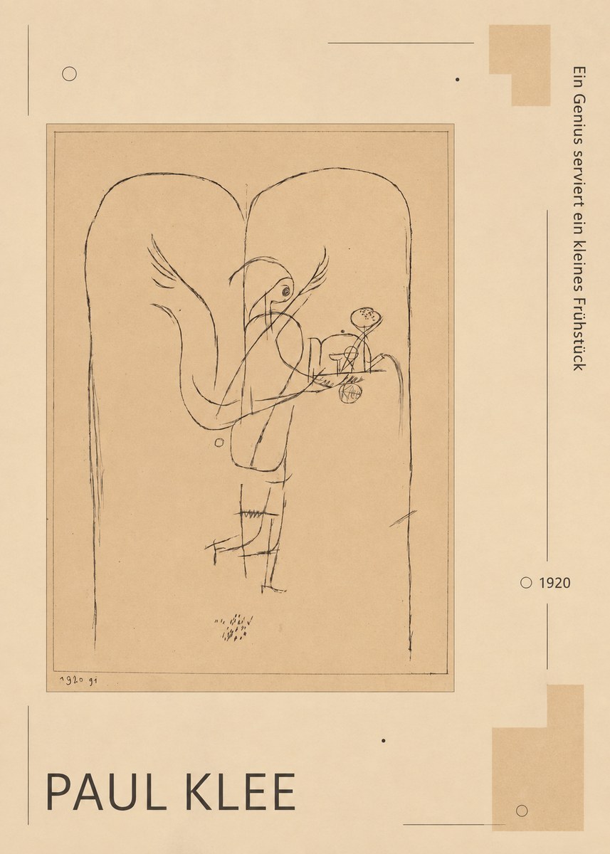 Paul Klee Ein Genius Serviert Ein Kleines Frühstück No6 - Poszter