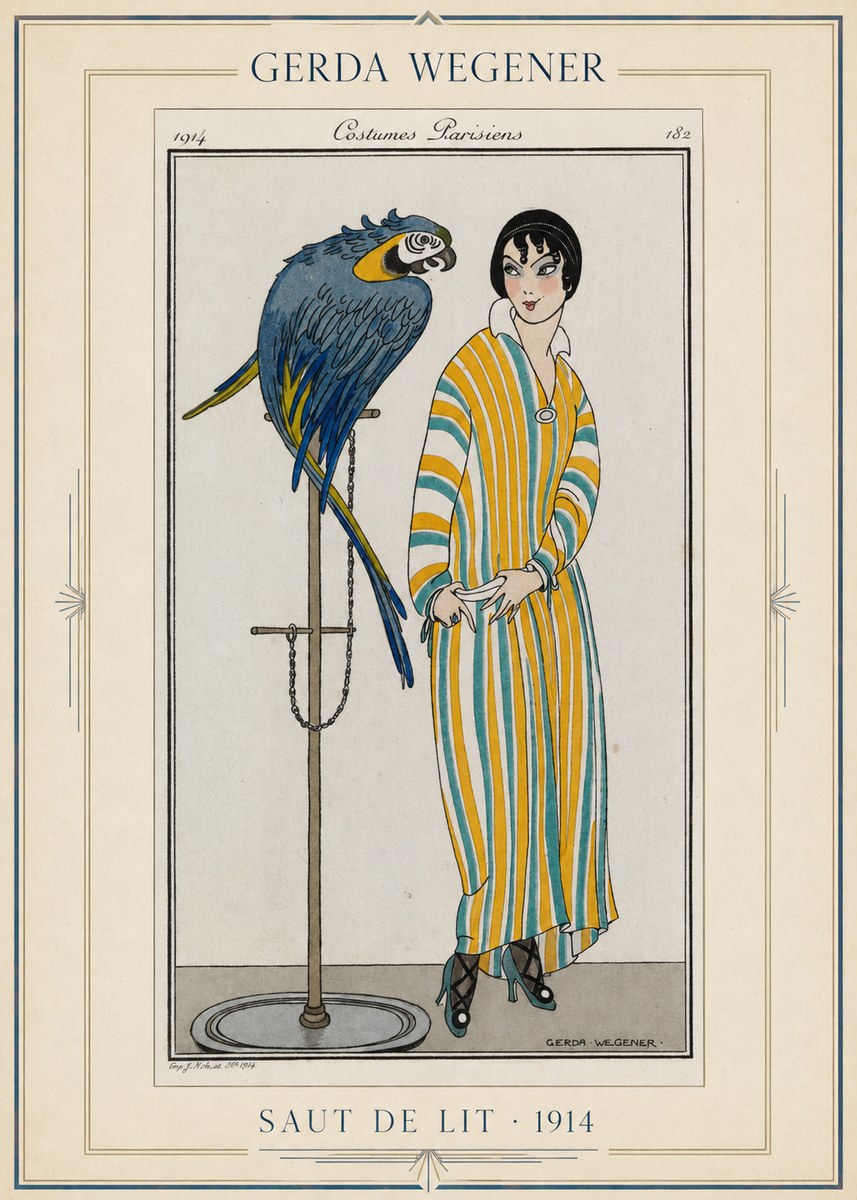 Gerda Wegener Saut De Lit 1914 No1 - Poszter