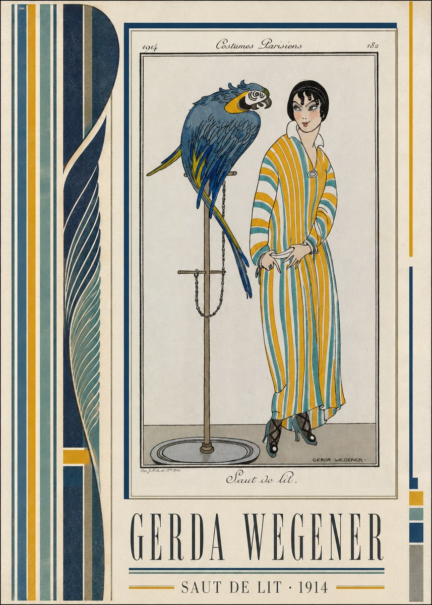 Gerda Wegener Saut De Lit 1914 No2 - Poszter