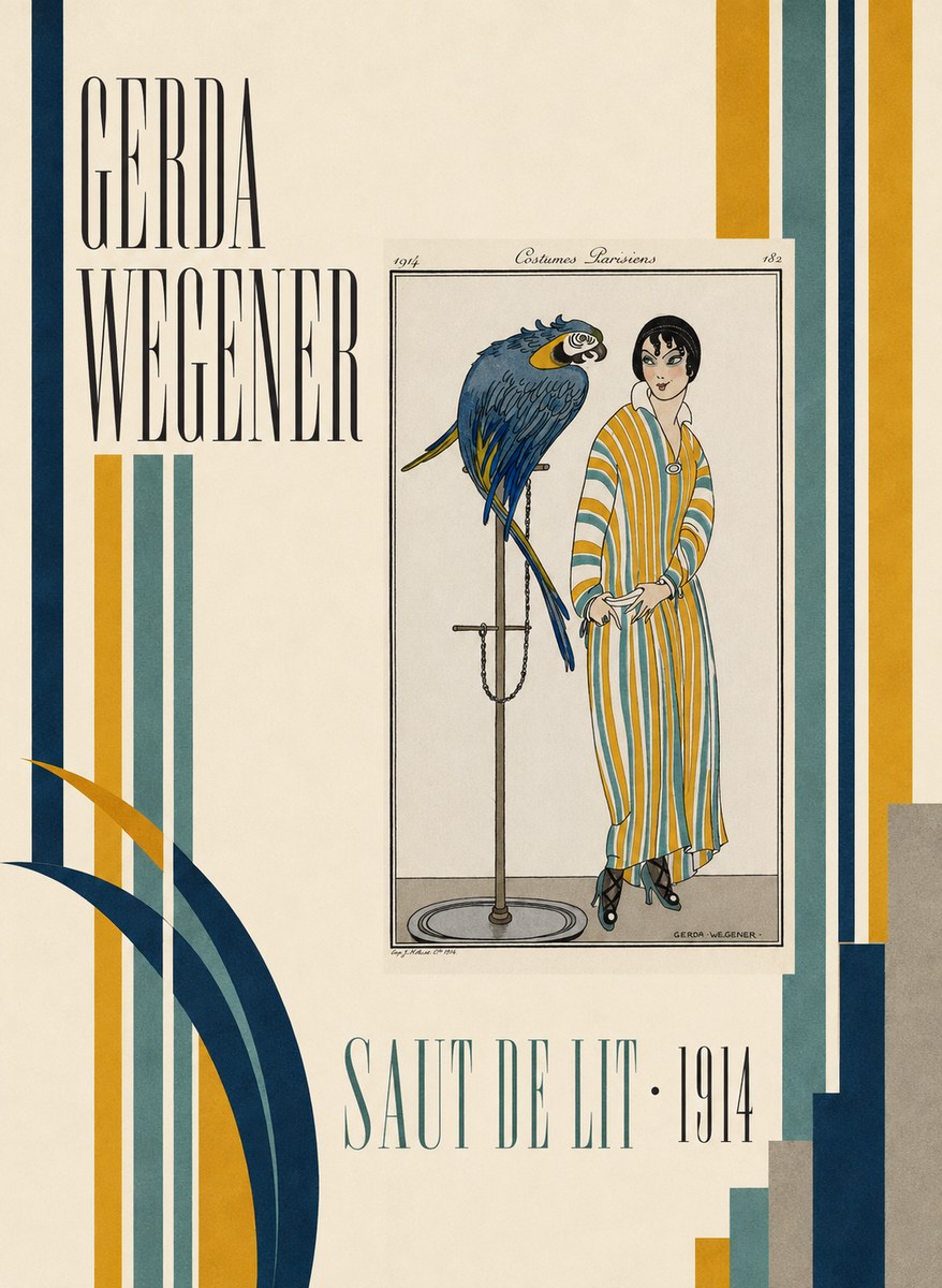 Gerda Wegener Saut De Lit 1914 No4 - Poszter