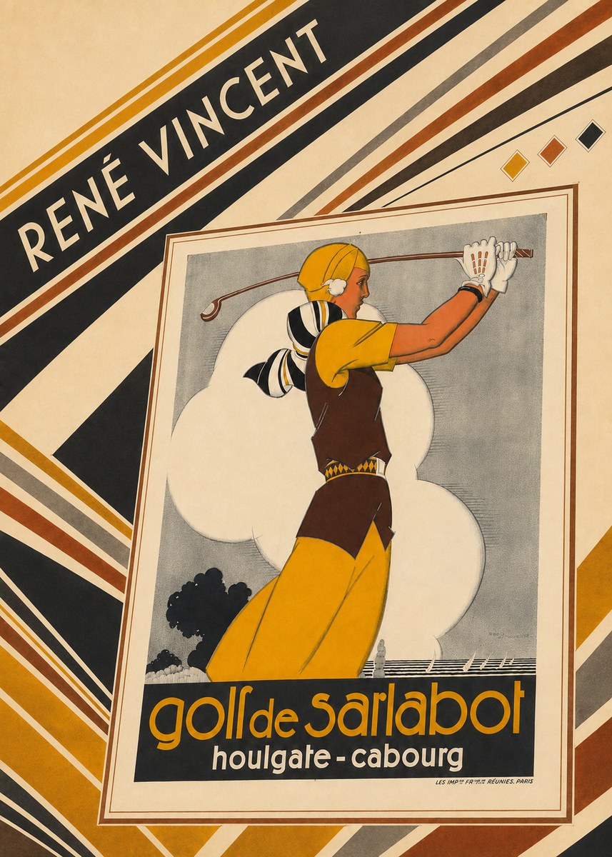 René Vincent Golf De Sarlabot No6 - Poszter