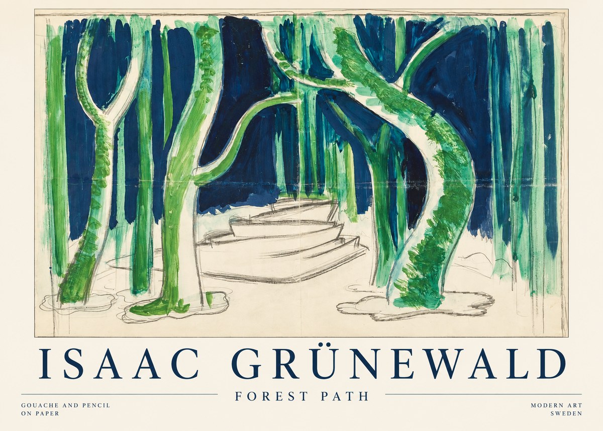 Isaac Grünewald Forest Path No1 - Poszter