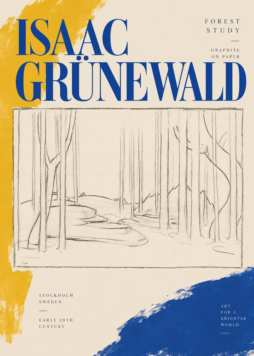 Isaac Grünewald Forest Path No4 - Poszter