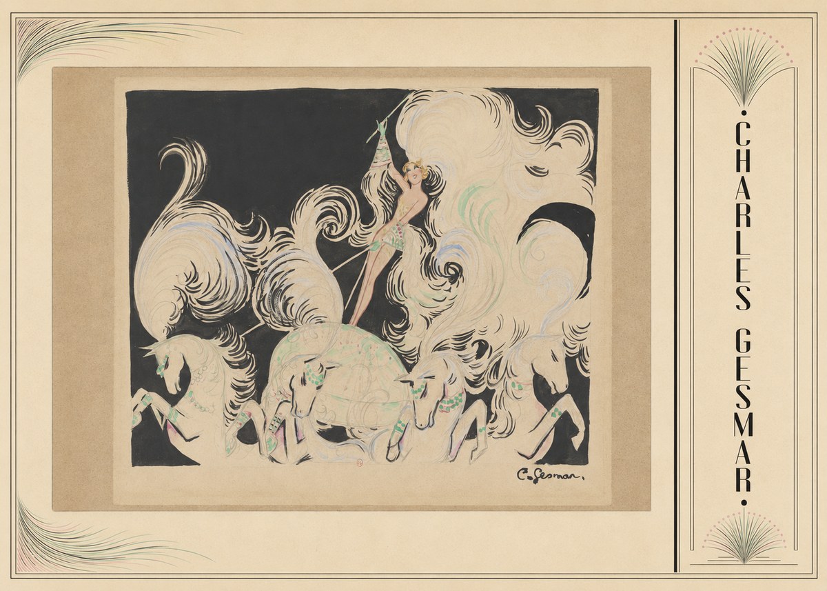 Charles Gesmar Art Deco Fantasy No3 - Poszter