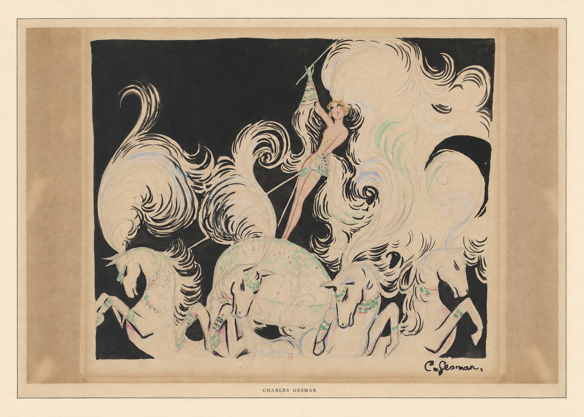 Charles Gesmar Art Deco Fantasy No6 - Poszter