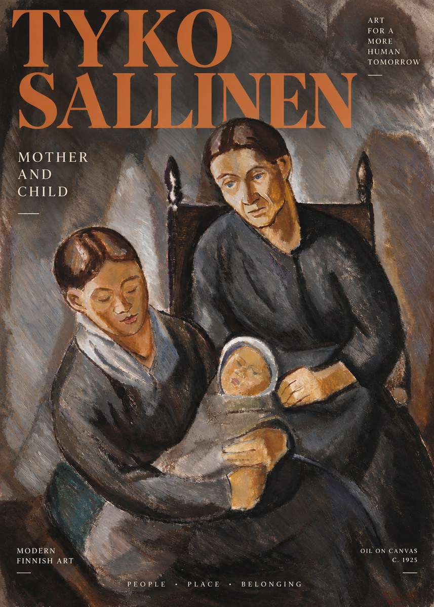 Tyko Sallinen Mother and Child No3 - Poszter