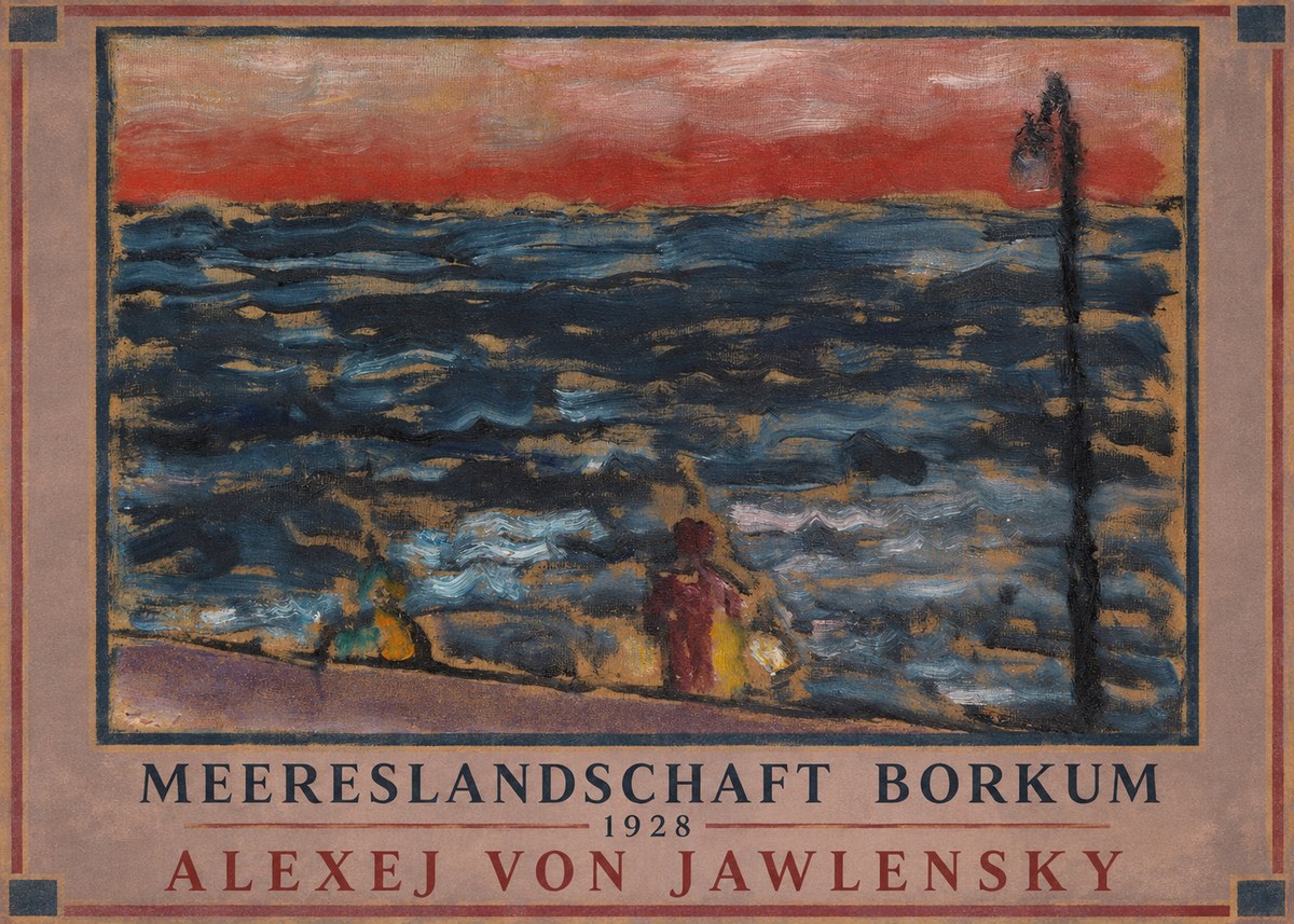 Alexej von Jawlensky Meereslandschaft Borkum No1 - Poszter