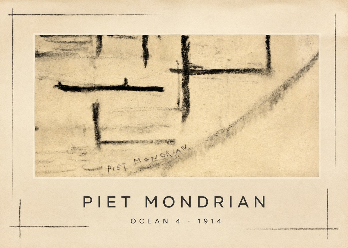 Piet Mondrian Ocean 4 No1 - Poszter