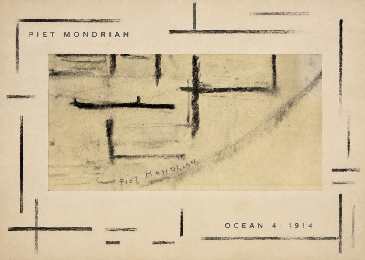 Piet Mondrian Ocean 4 No3 - Poszter