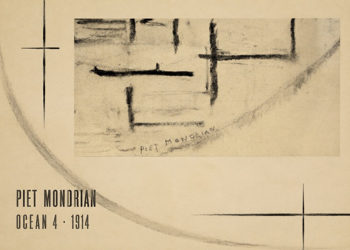Piet Mondrian Ocean 4 No6 - Poszter